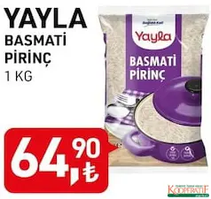 YAYLA BASMATİ PİRİNÇ 1 KG YAYLA BASMATİ PİRİNÇ 1 KG